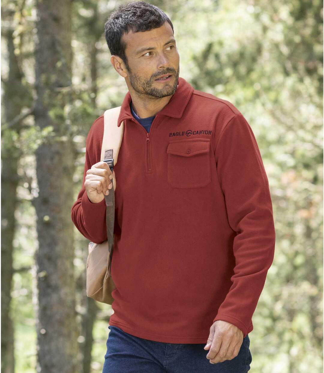 Lot de 2 Polos Micropolaires à Col Zippé Eagle