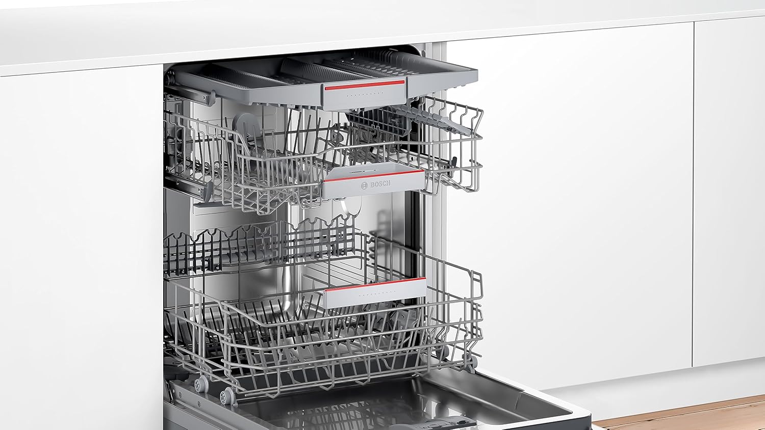 Bosch Serie 4, Unterbau-Geschirrspüler, 60 cm, Edelstahl, SMU4ECS21E