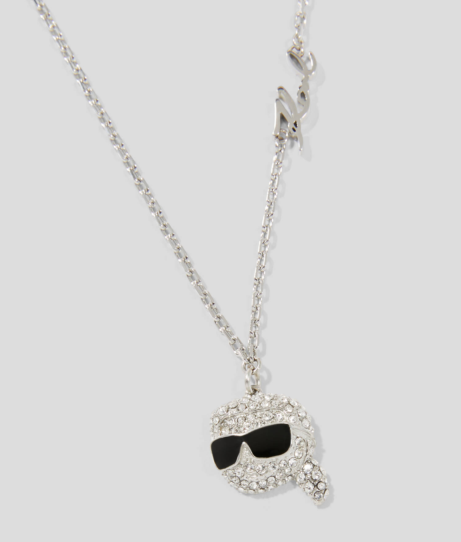 Collier à breloque pavé Ikon - Argent