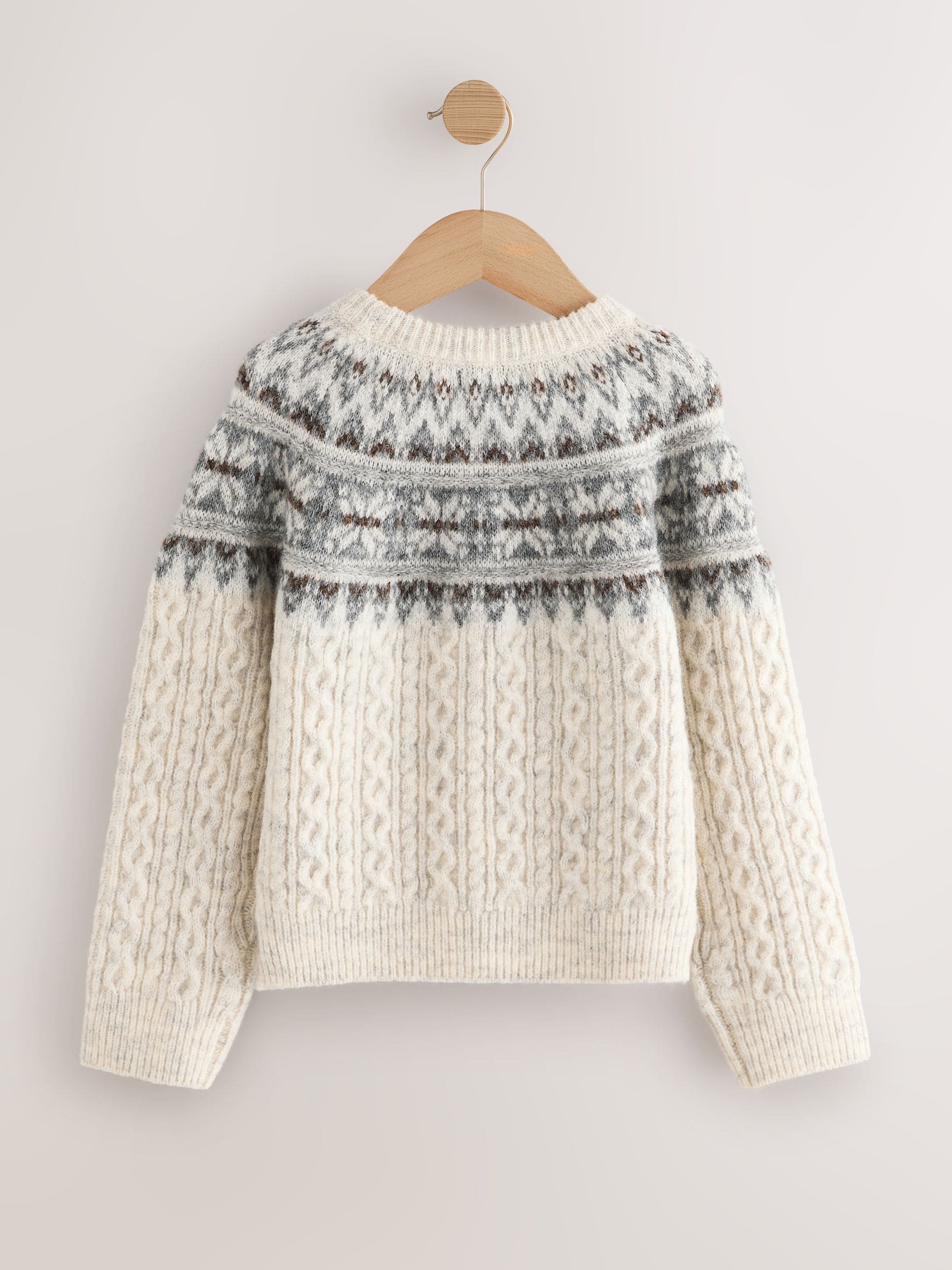 Ecru - Matching Family Christmas Jumper (3mths-16yrs)