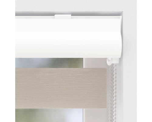 Soluna dubbel rolgordijn D-R10 met cassette Hout hout 60x175 cm