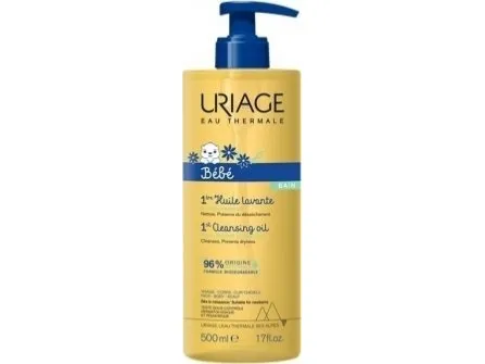 Uriage Bébé 1st Cleansing Oil with Organic Edelweiss 500 ml