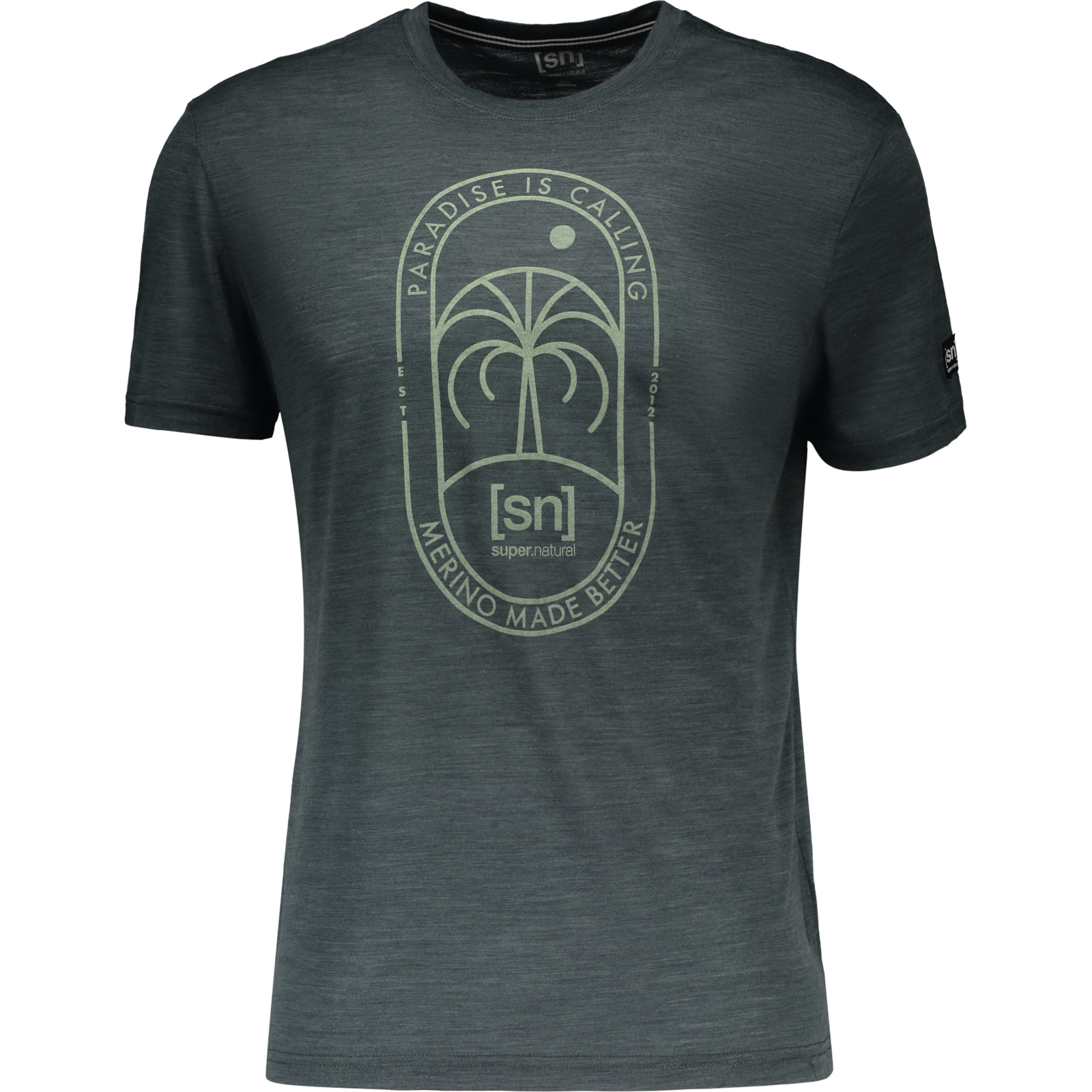 Super.Natural Herren-T-Shirt Paradiese petrol, 48