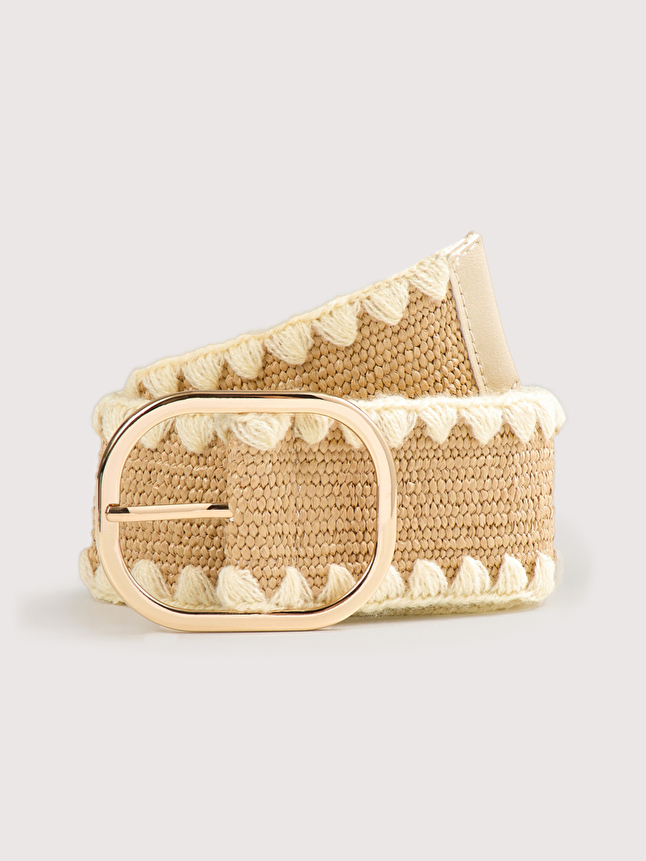 Ceinture en raphia