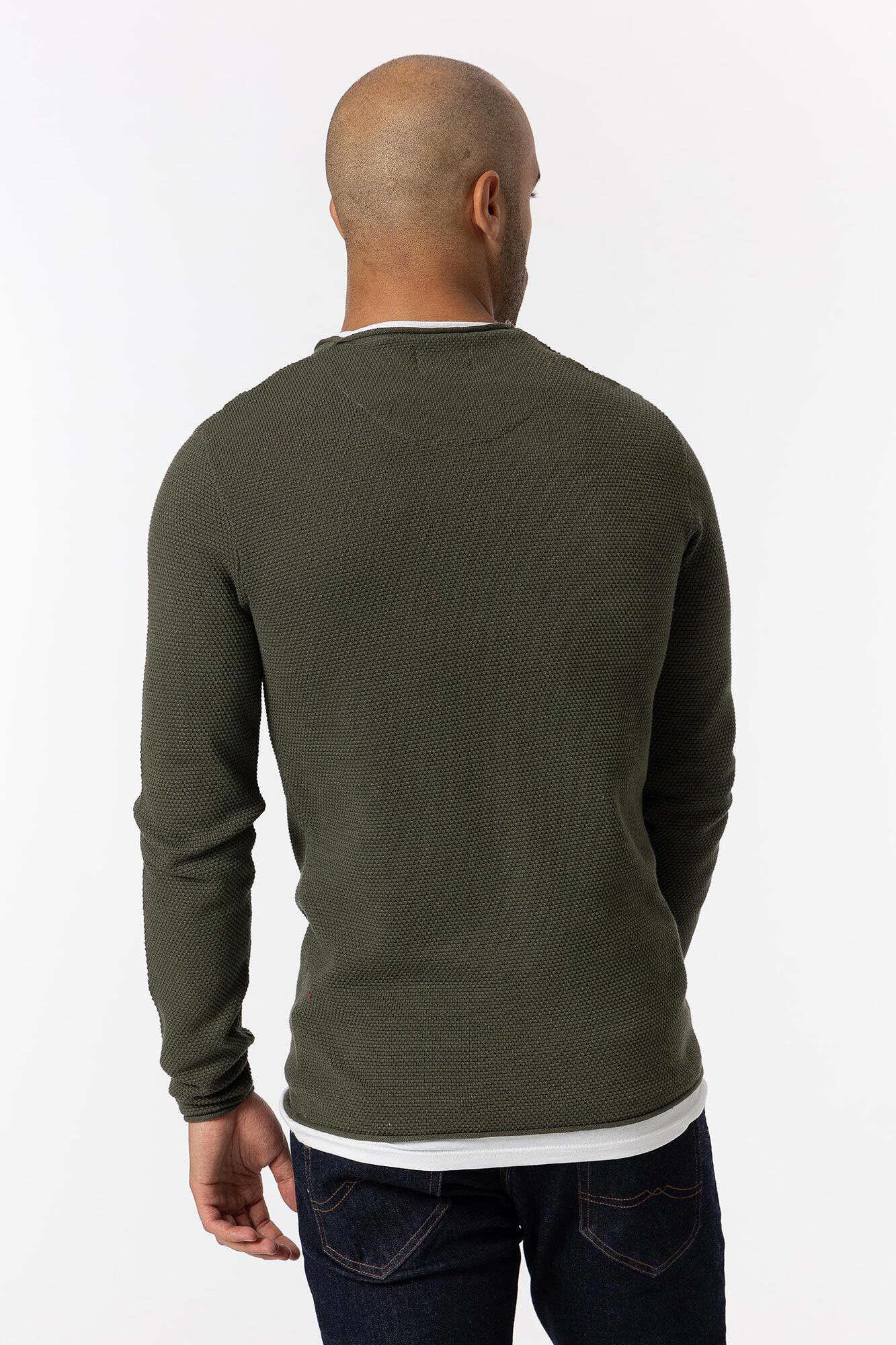 Jersey de textura combinada