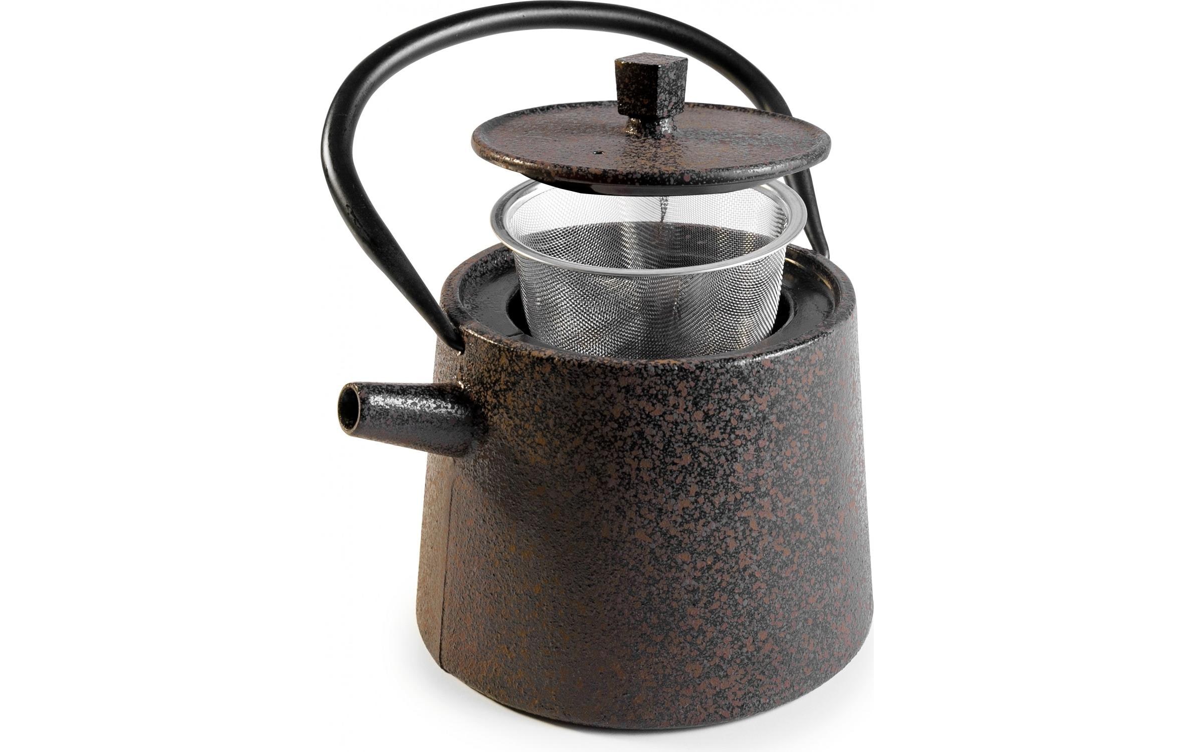 Teekanne Nara 1.2 l, BraunBrauner Teekrug mit Edelstahlfilter