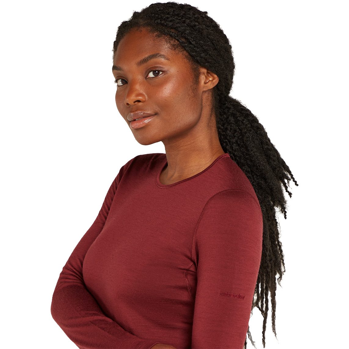 Icebreaker 200 Oasis Crewe Longsleeve Damen port