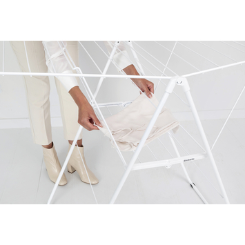 Brabantia HangOn Droogrek - 20 m - Inklapbaar wasrek - White