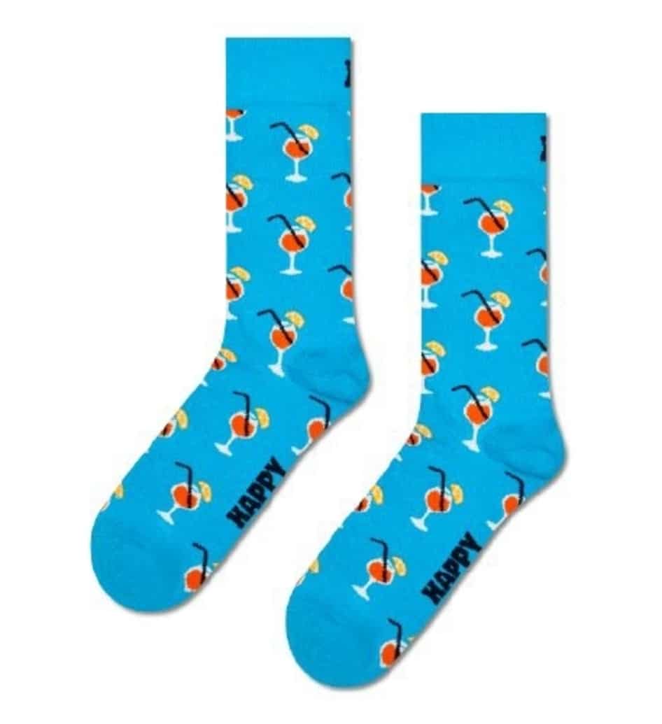 Happy Socks Orange Spritz Sock Socken in Mehrfarbig