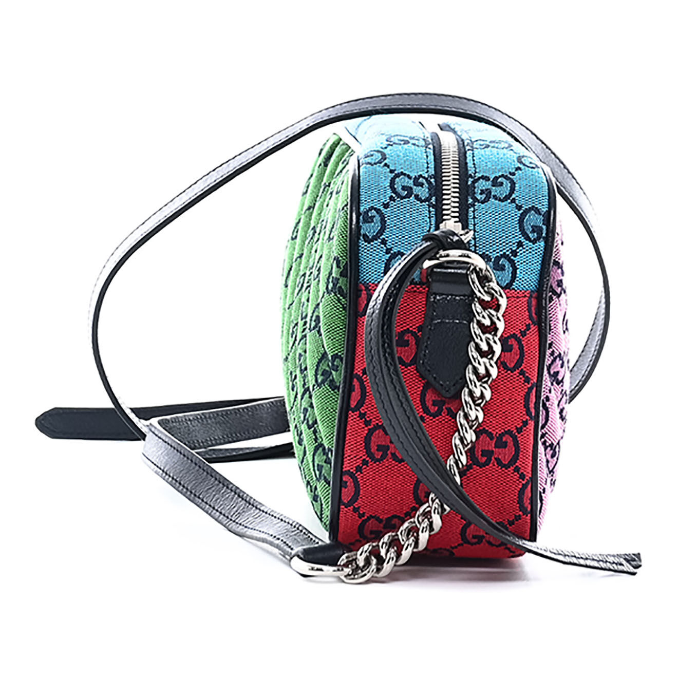 Gucci Sac bandoulière Marmont Camera en Toile Monogramme multicolore - Neuf sans étiquette - L.22 cm