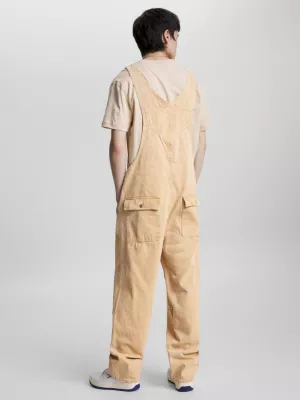 Jardineiras Aiden Baggy em Denim Reciclado Revestido