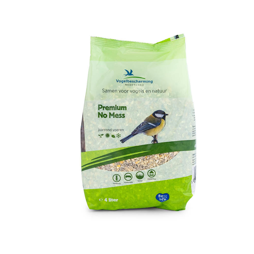 VBN Premium - No Mess - Onkruidvrij Tuinvogelvoer - 4 Liter