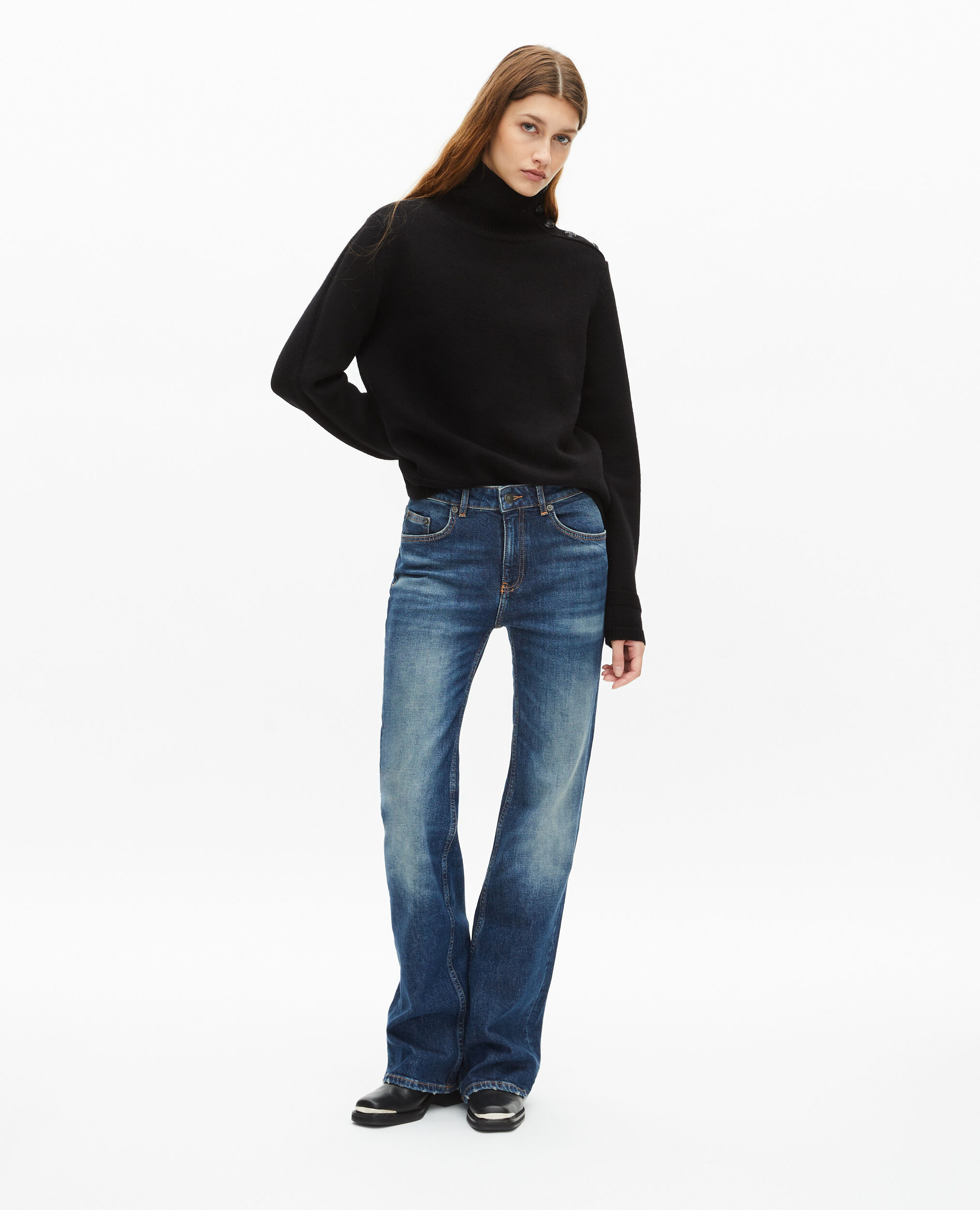 Pull en laine noir