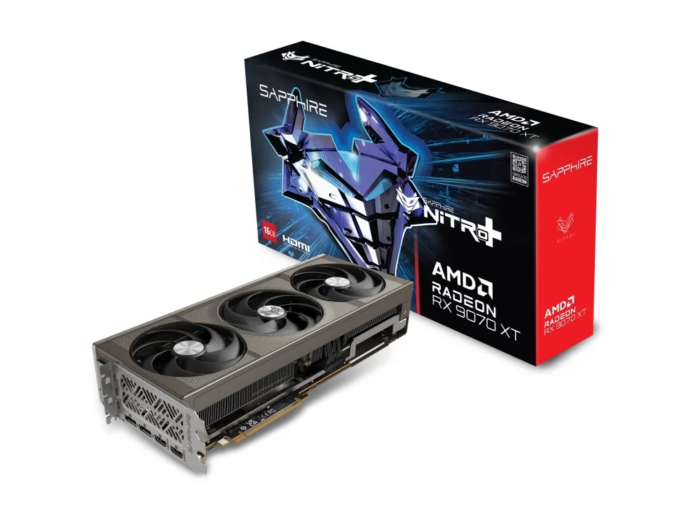 Sapphire NITRO  RX 9070 XT - Grafikkort - Radeon RX 9070 XT - 16 GB GDDR6 - PCIe 5.0 x16 - 2 x DisplayPort, 2 x HDMI