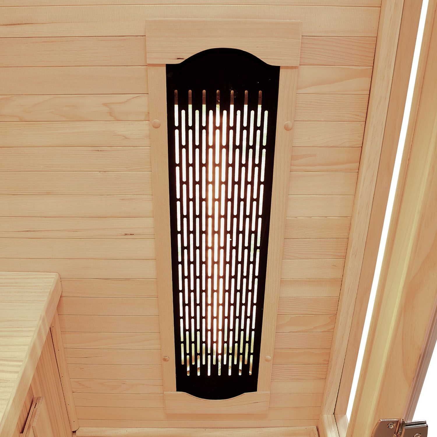Infrarotkabine Nyborg E150K – Infrarotsauna 4 Personen –LED-Farblicht, 7 Keramik-, 1 Flächenstrahler