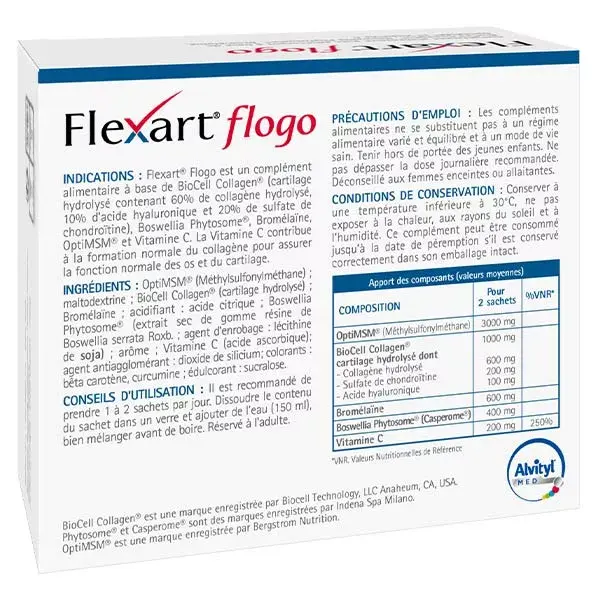 Pó Alvityl Flexart Flogo, 14 sachês