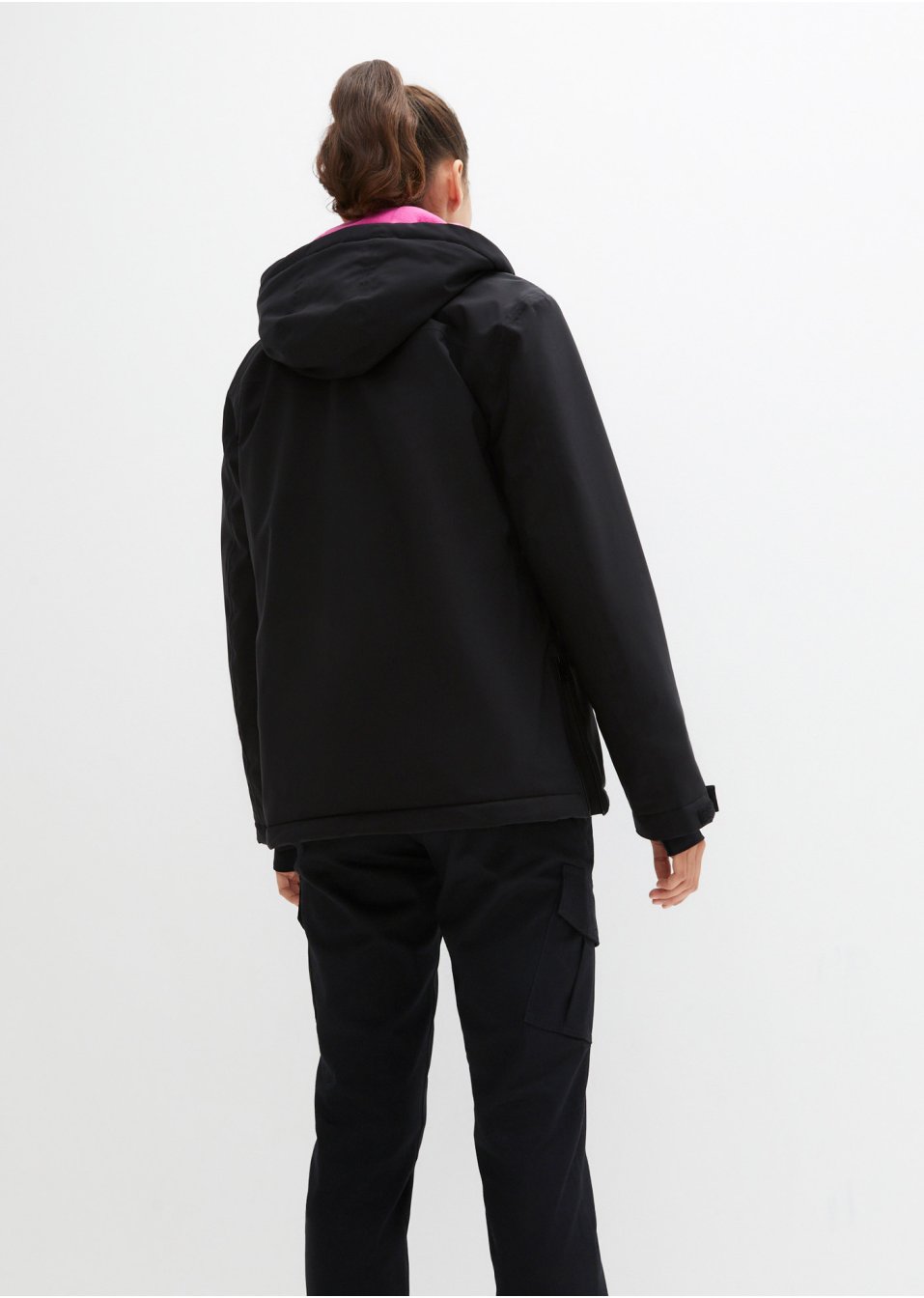 Veste de ski fonctionnelle à enfiler avec doublure polaire, oversized