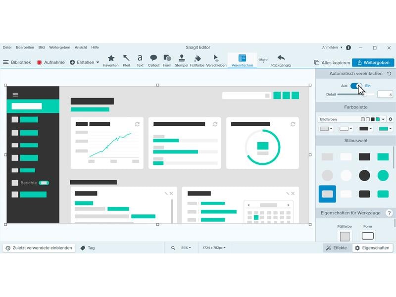TechSmith Snagit Maintenance Renewal, 2000  User, 1 Jahr Einfache, aber leistungsstarke Software für Bildschirmaufnahmen und Bildschirmvideos