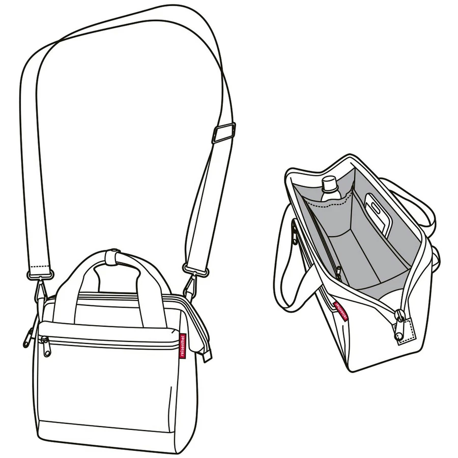 reisenthel allrounder cross - Schultertasche 24 cm rhombus black