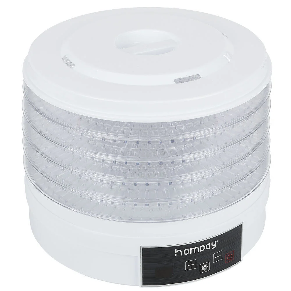 Déshydrateur alimentaire Homday 350W ABS blanc Ø30cm