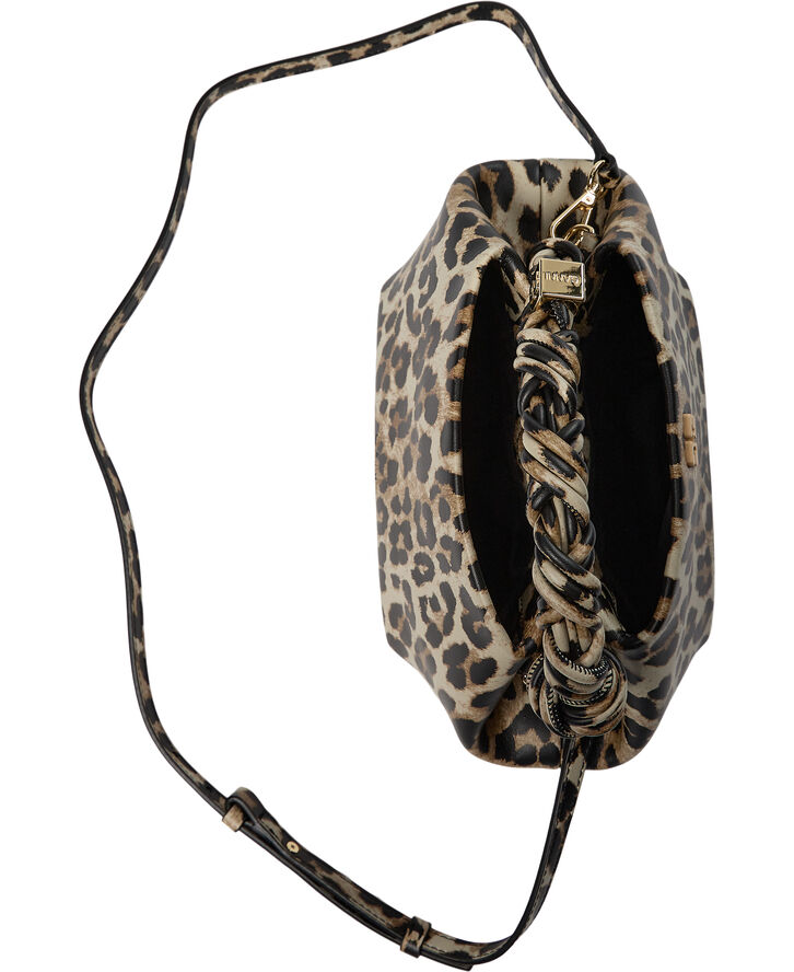 Ganni Ganni Bou Bag Small Print Leopard