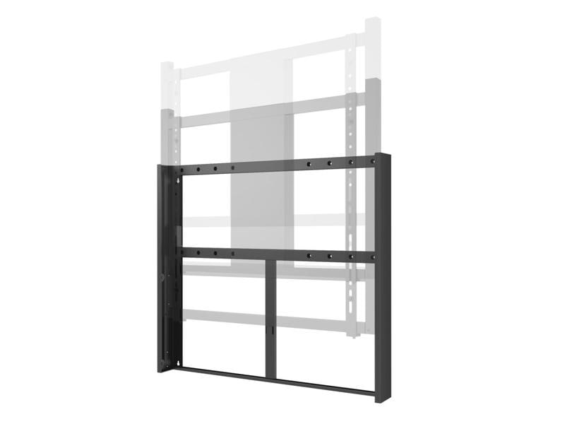 Multibrackets Wandhalterung M Motorisiert 80 kg HD Schwarz Wandmontage mit motorischer Höhenverstellung