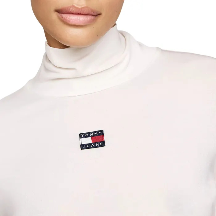 Tommy Hilfiger Slim Badge Mockneck LS Shirt Dames