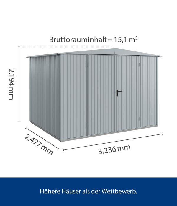 Hörmann Berry-Gerätehaus Classic-S Typ 3,
