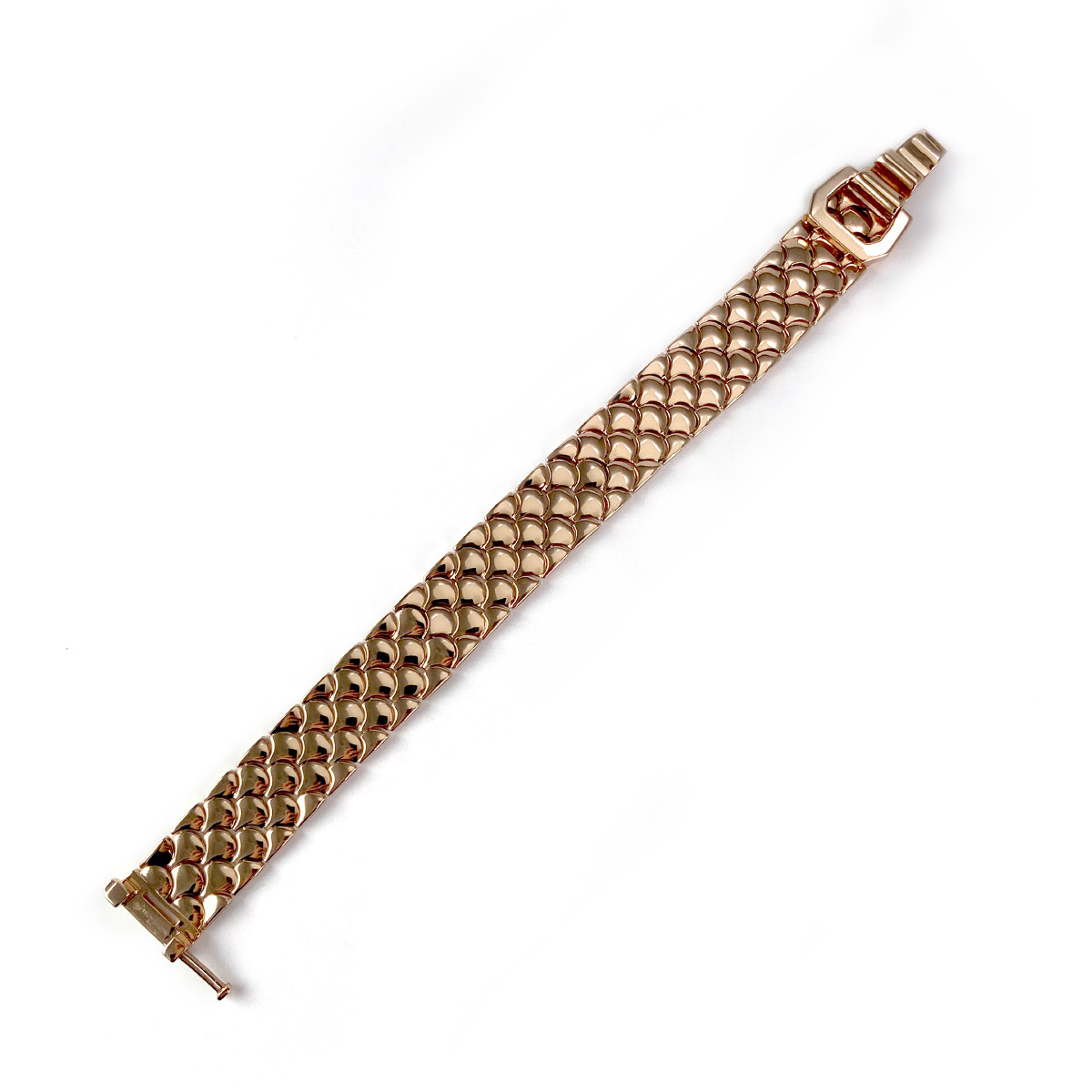 Bracelet d'occasion doré rose 19 cm