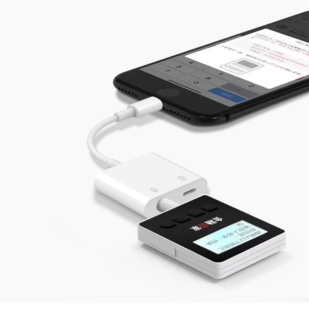 Lightning auf 3.5mm Audio Musik Kopfhörer Lade Adapter Splitter (12 cm) - Weiss