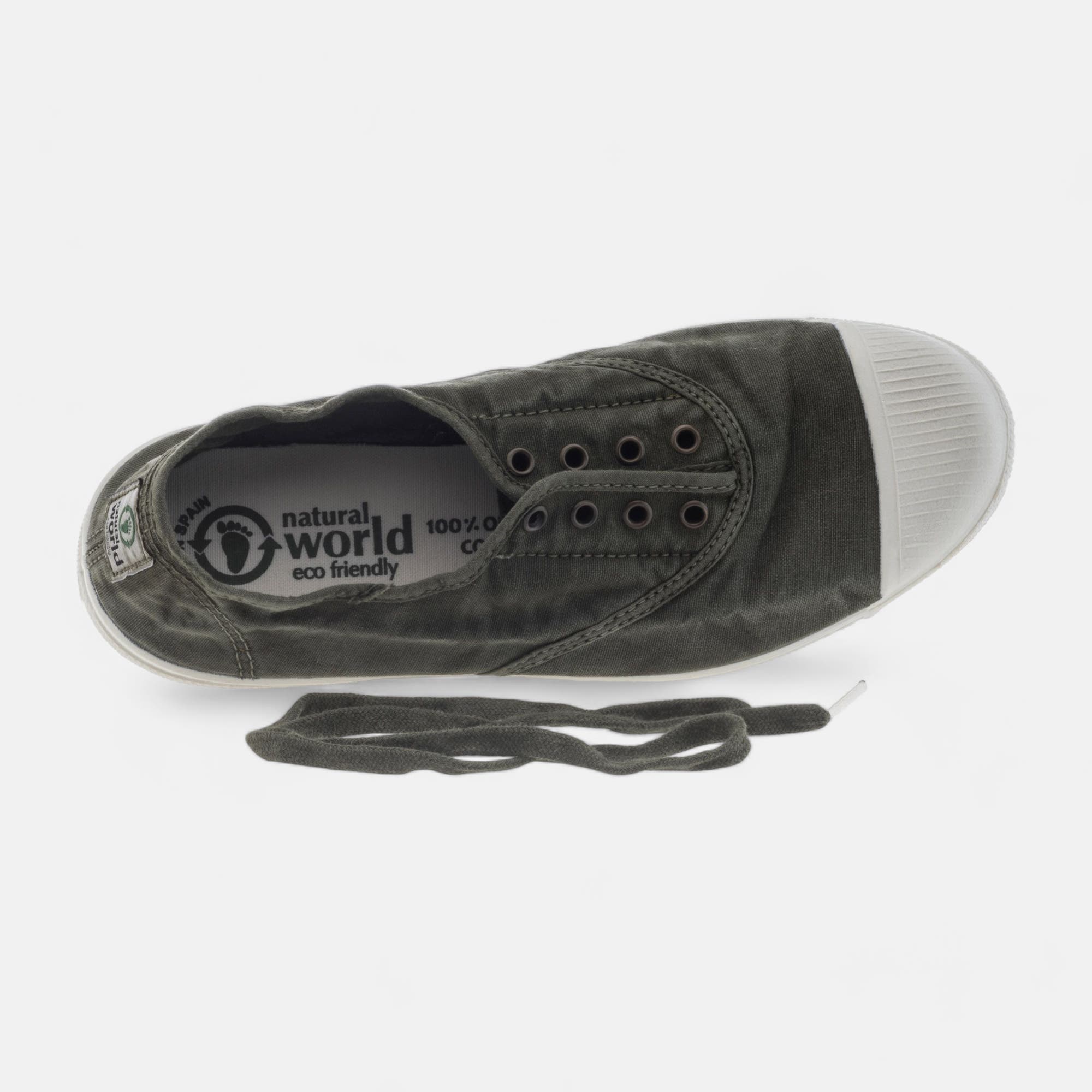Baskets en toile Femme kaki