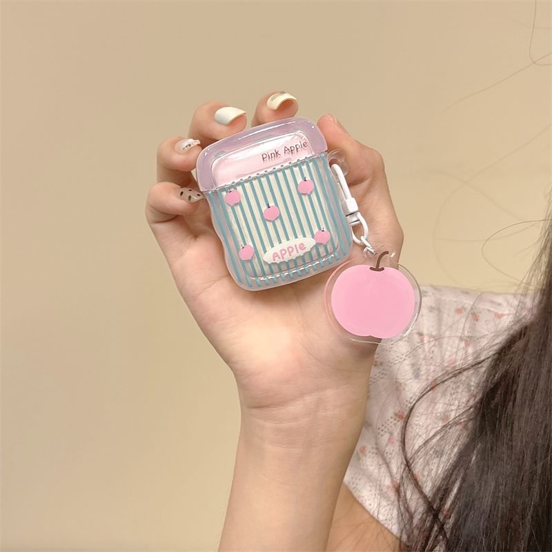 VanDi - Apple / Cherry AirPods / Pro oortelefoonhoesje met bedel