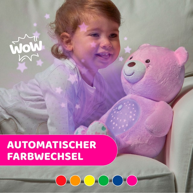 Chicco Kuscheltier »First Dreams Baby Bär, Rosa« mit Lichtprojektion und Soundfunktion