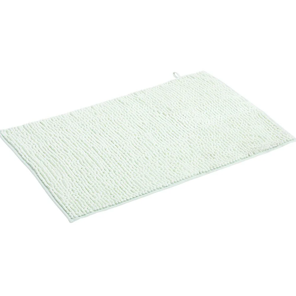 Tapis de salle de bain chenille vert 45x65cm