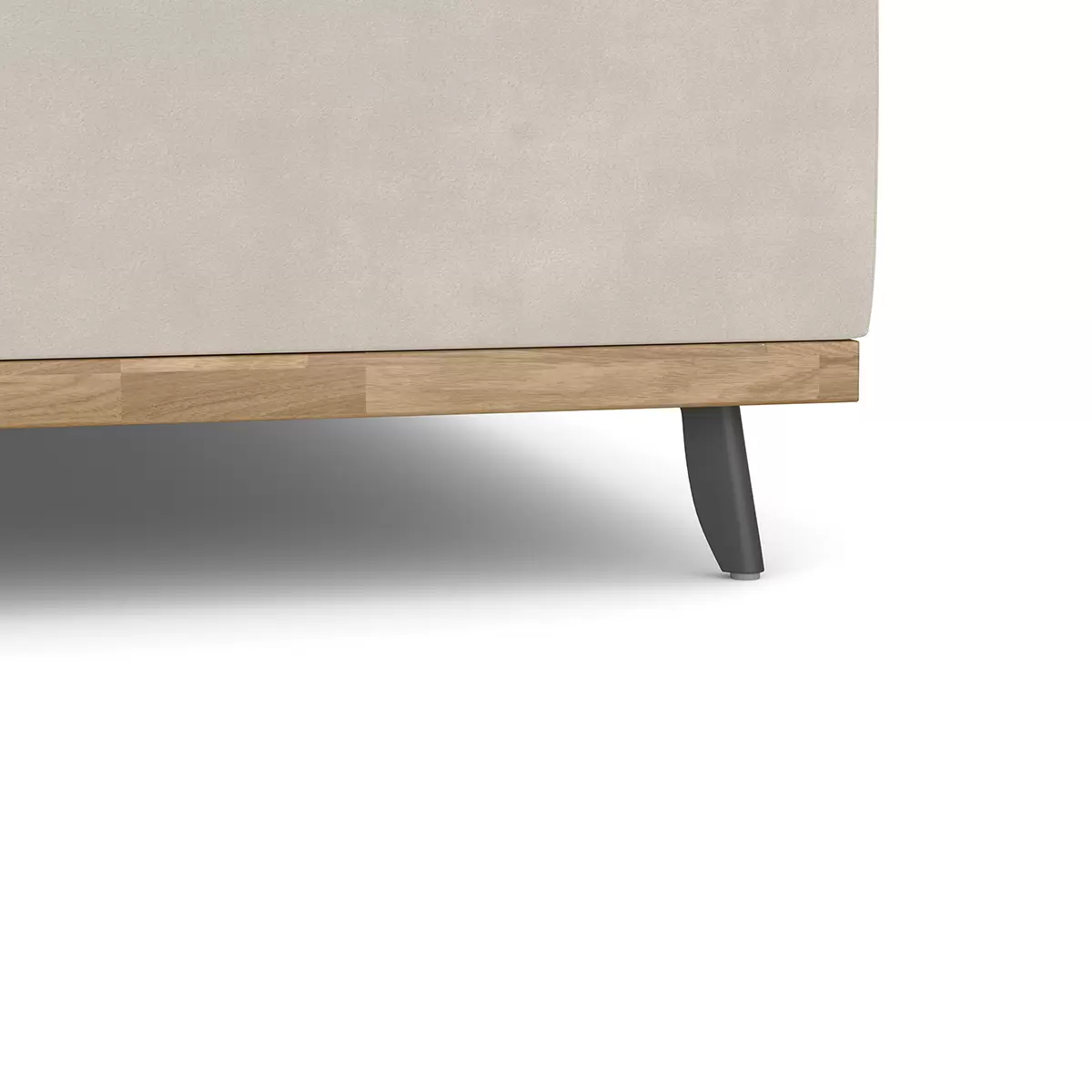 Polsterbett Emily II 160x200 beige,schwarz