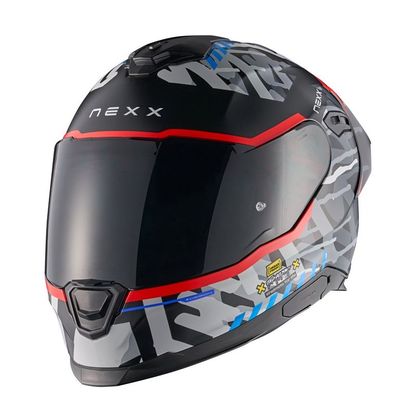 Casque Nexx Y.100R - URBANGRAM - Noir / Rouge