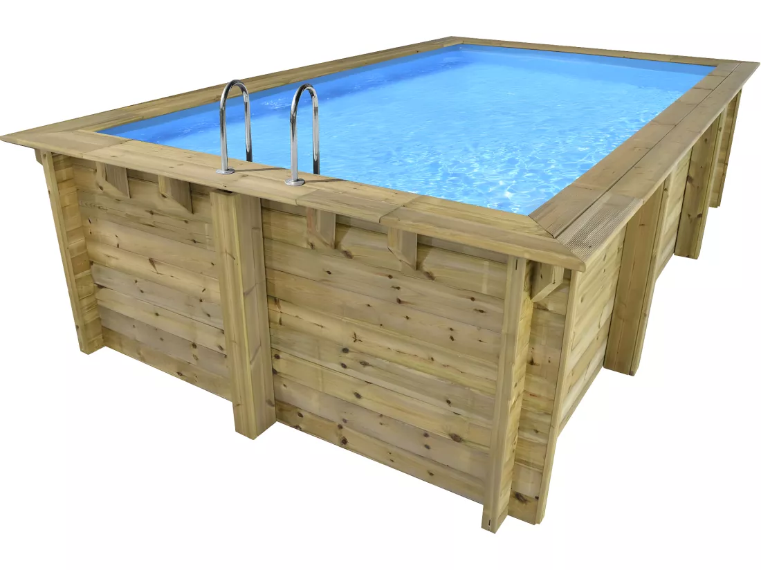 Piscine bois rectangle 