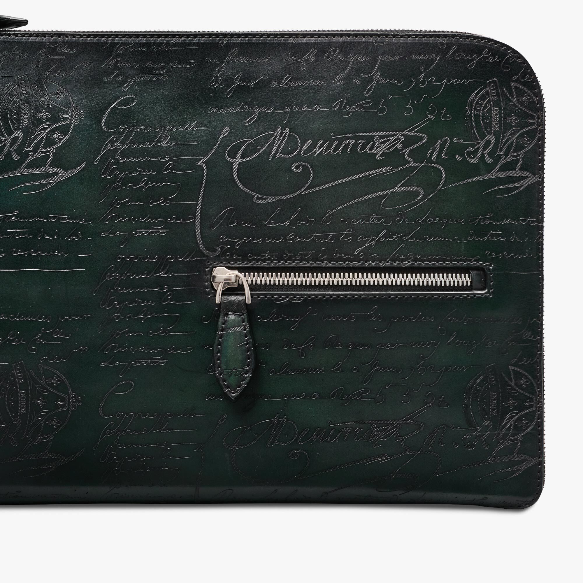 Pochette Nino Tgm En Cuir Scritto