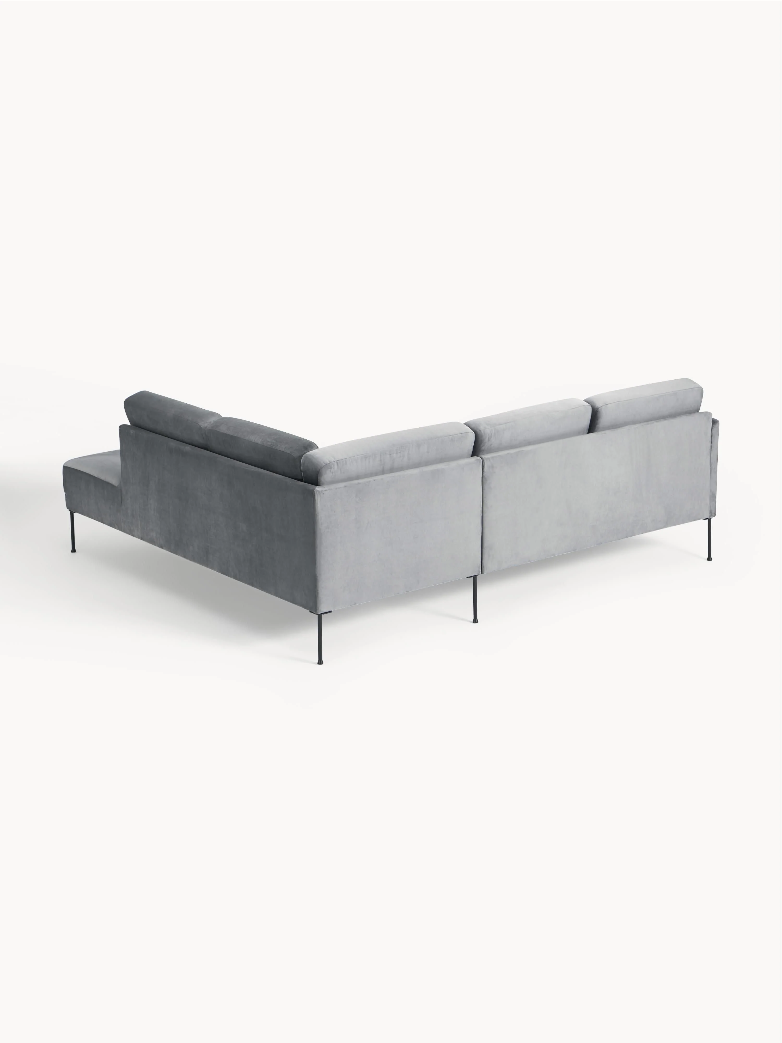 Fluwelen hoekbank Fluente