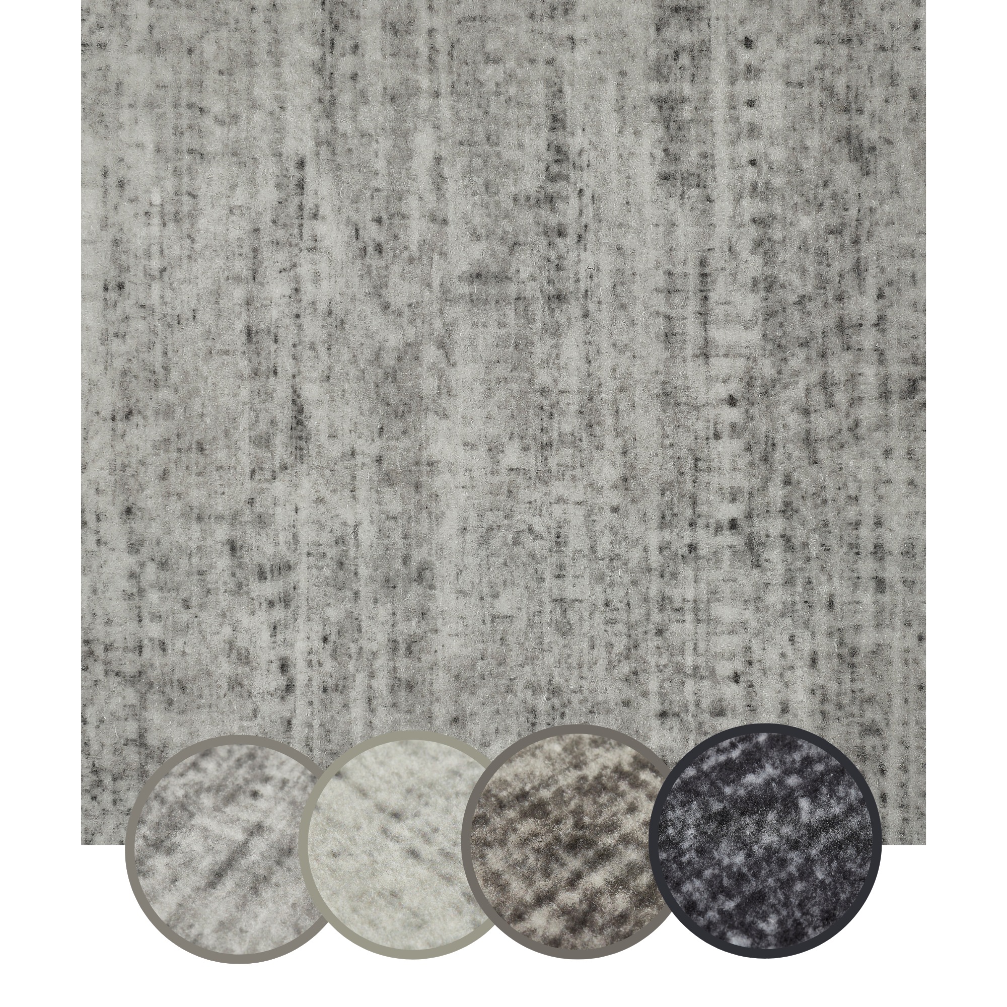 Andiamo Teppichfliese »Paris Nadelfilz« quadratisch 4 mm Höhe 40x40 cm, selbstklebend, robust & strapazierfähig, 25 Stück (4 qm)
