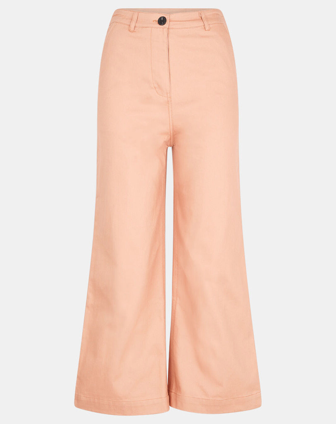 Galeries Lafayette Pantalon 7/8 en twill de coton biologique Clément rose pêche