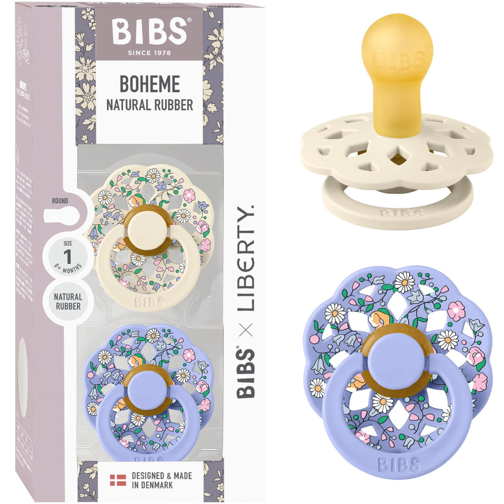 Køb Bibs X Liberty Ivory Mix Sut Boheme 2-Pak Chloe Meadow Latex