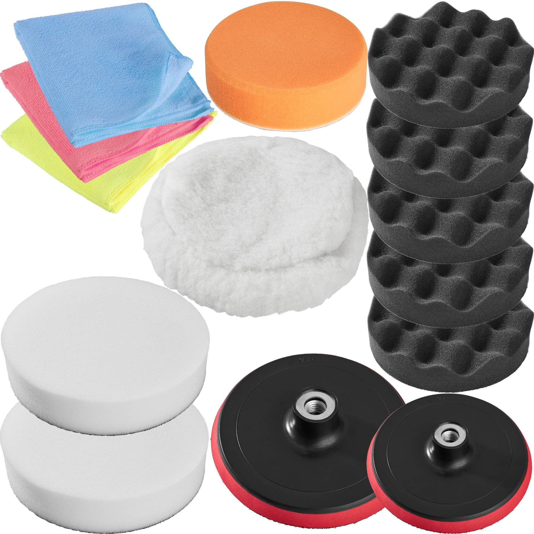14-teiliges Polierschwamm-Set