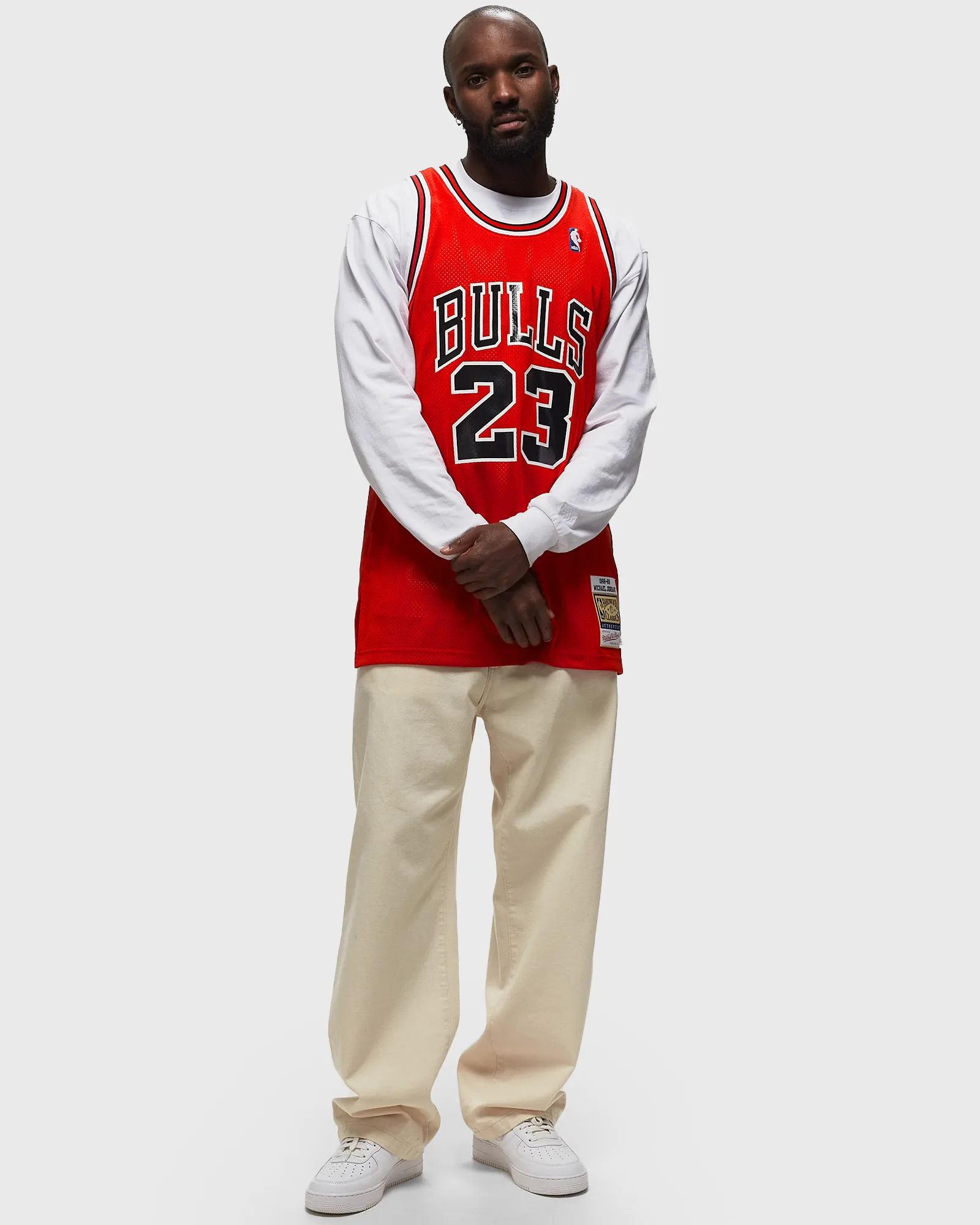 Camisa autêntica da NBA da Mitchell & Ness, Chicago Bulls, temporada 1988-89, Michael Jordan, número 23.