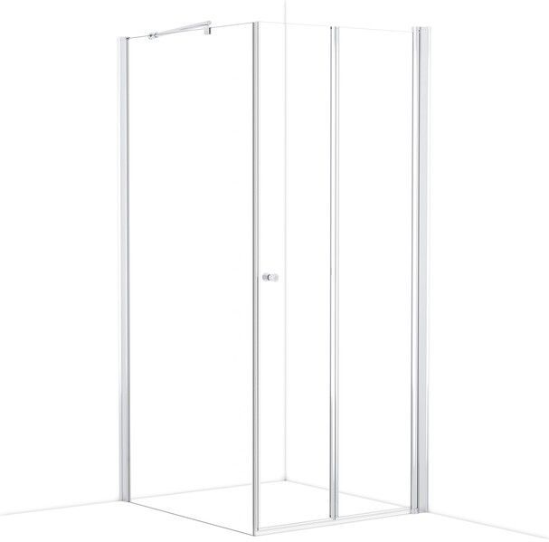 Zircon Comfort Douchecabine | 100x100 cm Chroom Helder glas Vouwdeur Vierkant