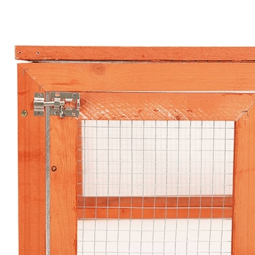 gaiola de madeira para coelhos de pequeno porte, estilo exterior, da Vidaxl.