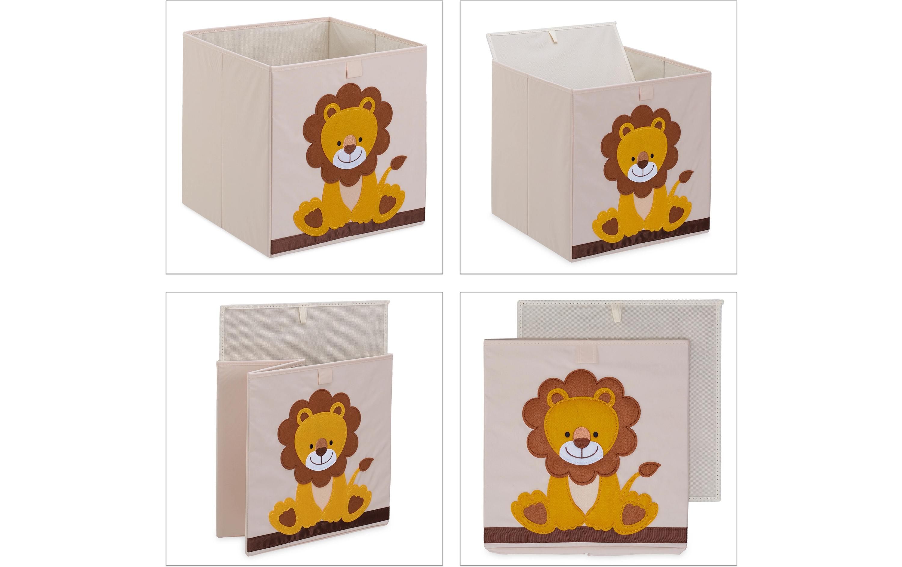 Spielzeugbox LöweFaltbare Aufbewahrungsbox für das Kinderzimmer