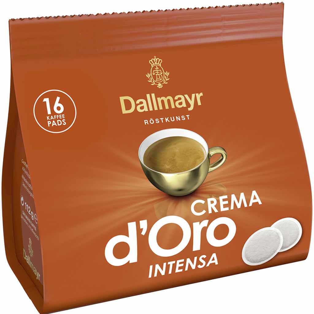Dallmayr Kaffeepads Crema d´Oro Intensa 16er 112g MHD:28.4.26