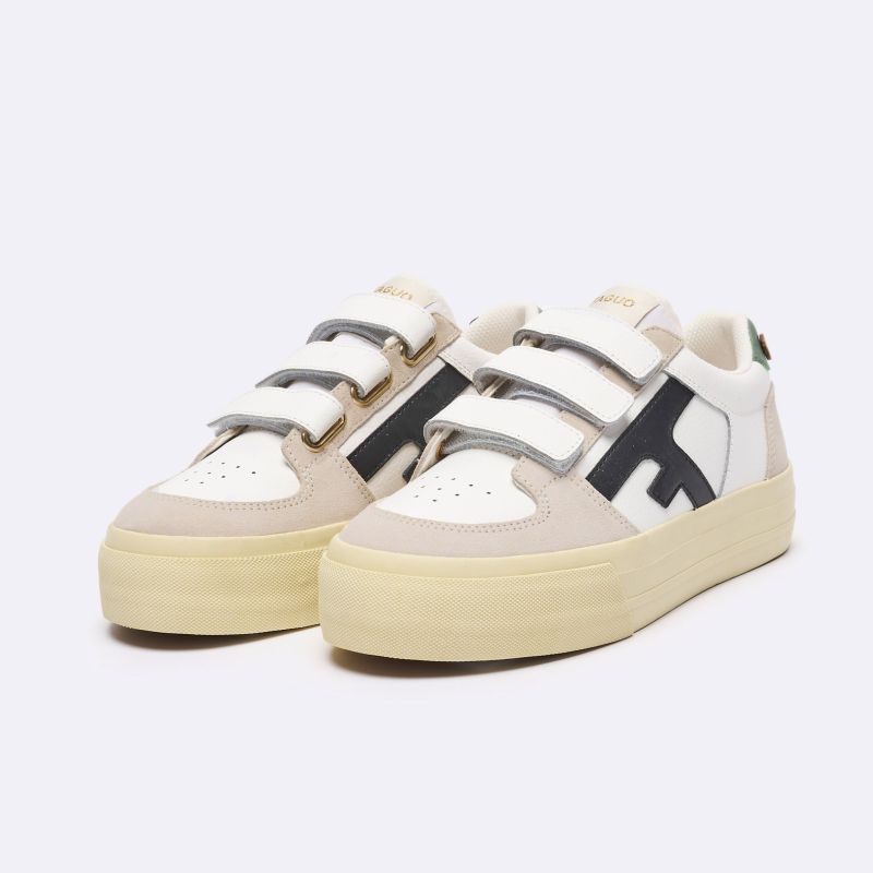 Walnut Platform Velcro - Chaussures lifestyle femme