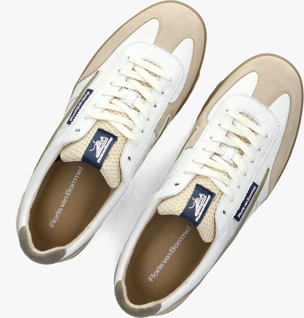 witte floris van bommel lage sneakers sfm-10224 de zaler